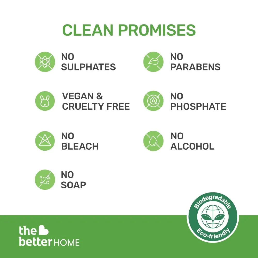 The Better Home Floor Cleaner & Re-fill Pouch | Eco-Friendly, Non-Toxic, Non Corrosive| |Odour-Free| Baby Safe & Pet Safe | Skin Friendly | Pack of 2 (500 ml each)