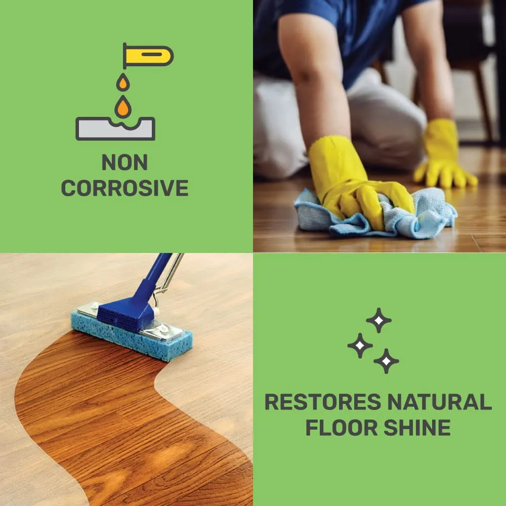 The Better Home Floor Cleaner & Re-fill Pouch | Eco-Friendly, Non-Toxic, Non Corrosive| |Odour-Free| Baby Safe & Pet Safe | Skin Friendly | Pack of 2 (500 ml each)