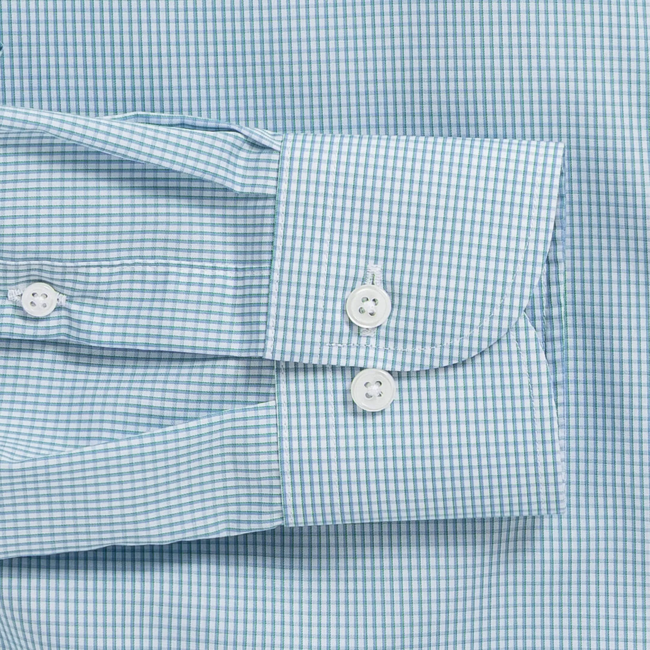 The Green Kent Micro Check Custom Shirt