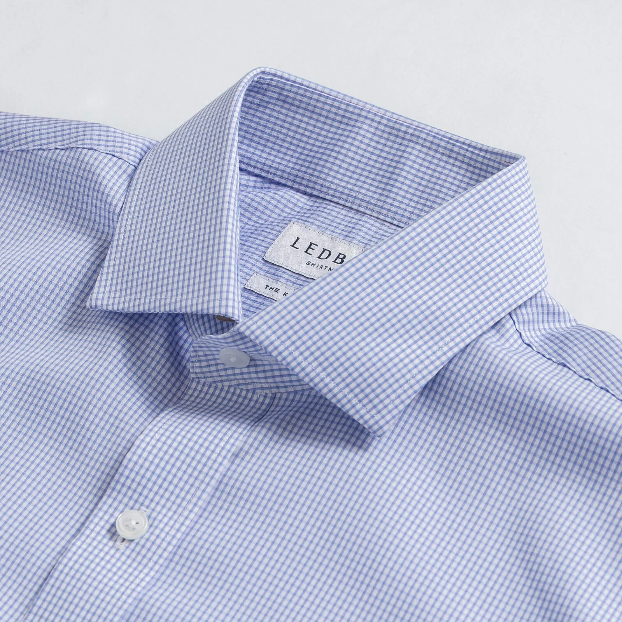 The Lilac Kent Micro Check Custom Shirt