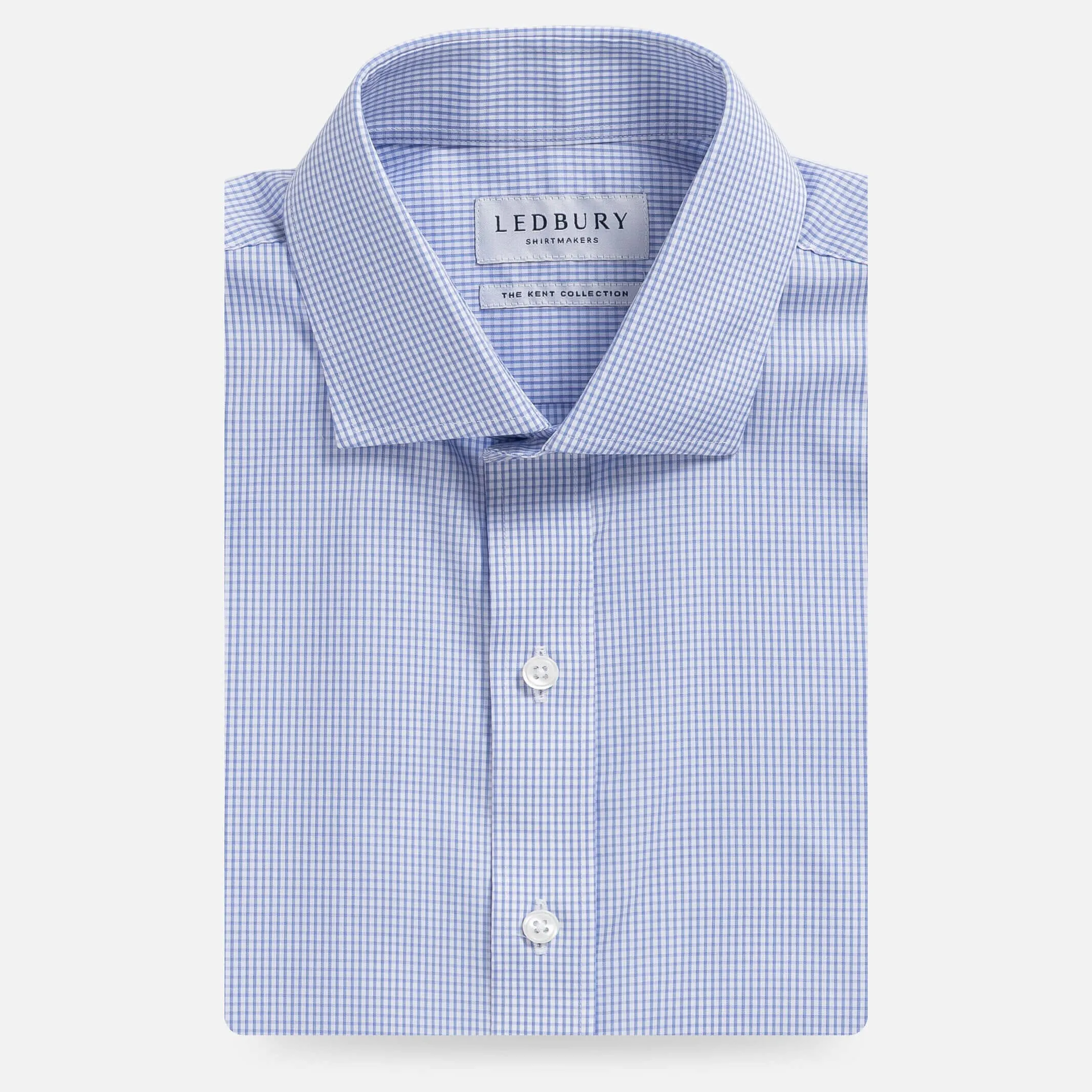 The Lilac Kent Micro Check Custom Shirt