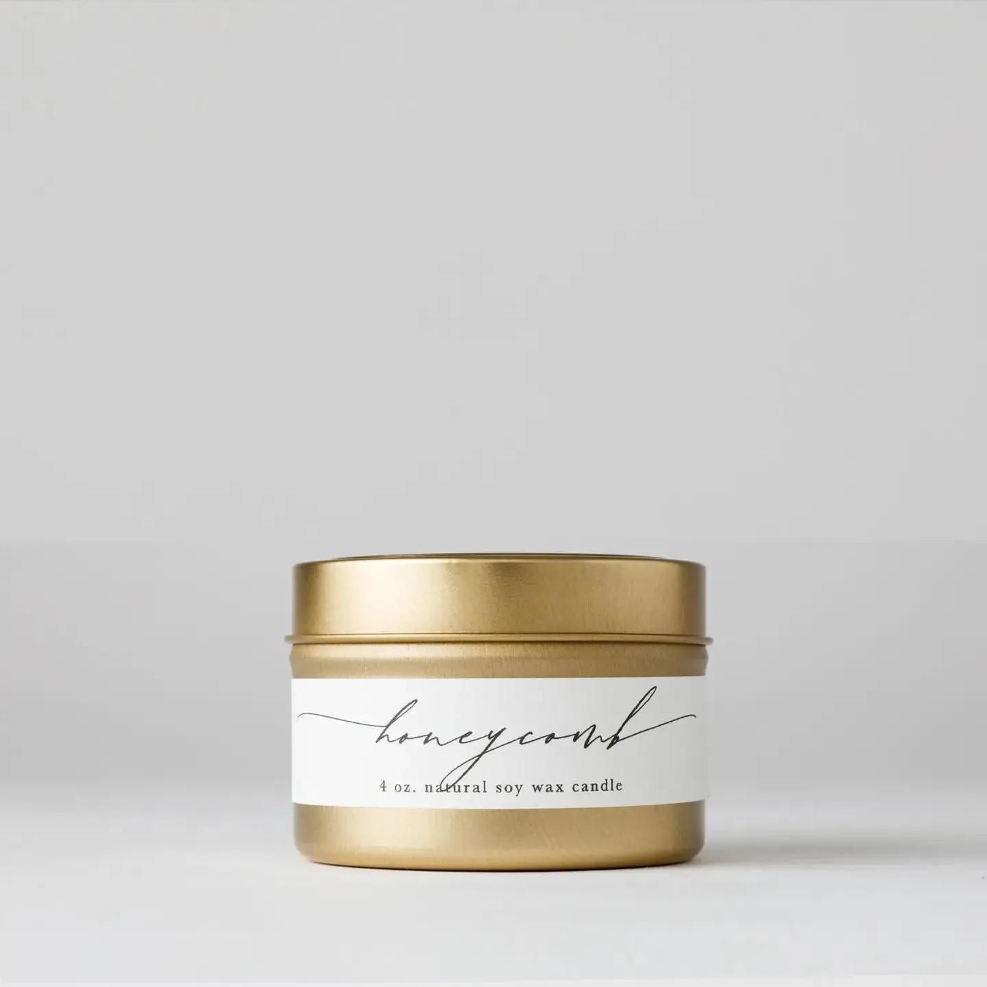 Tin Soy Candle: Honeycomb