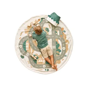Toddlekind 2-in-1 Playmat   Toy Bag Playsack - Desert City - 145cm