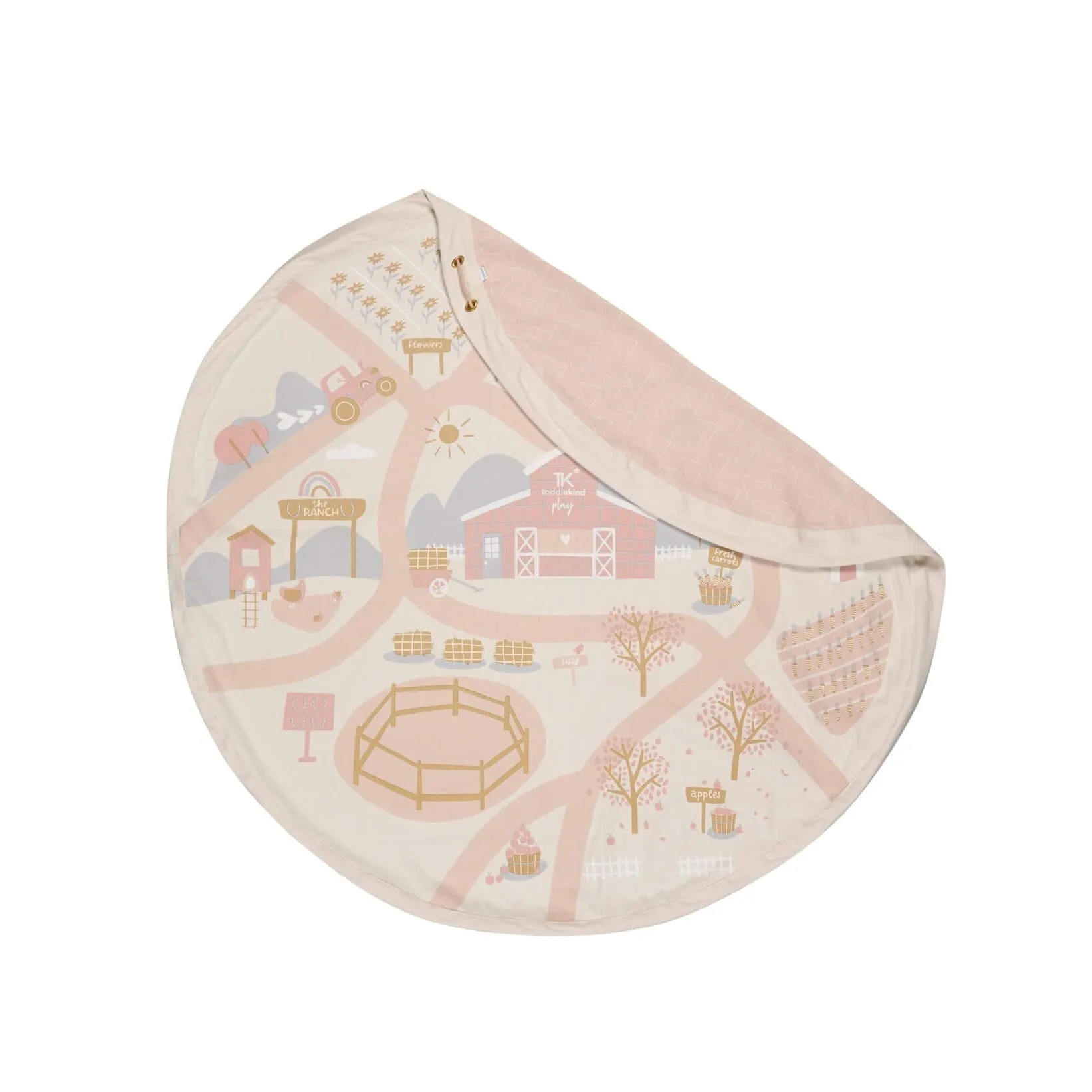 Toddlekind 2-in-1 Playmat   Toy Bag Playsack - The Ranch - 145cm