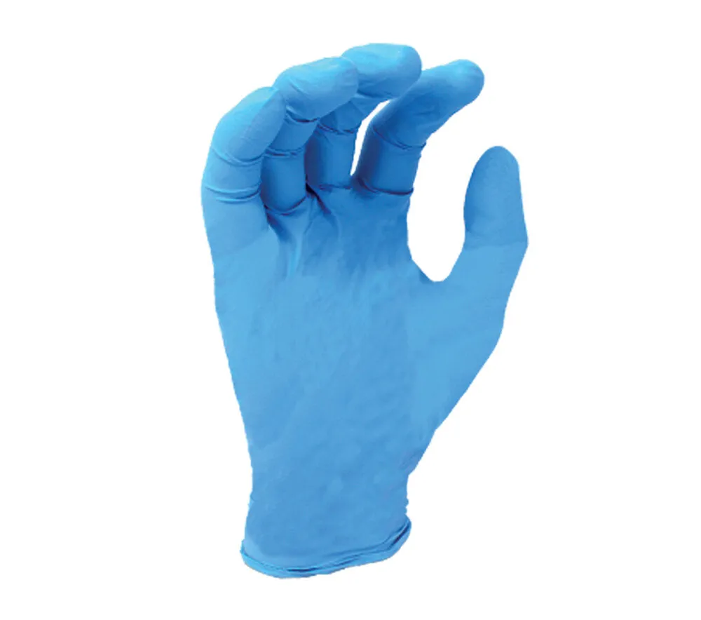 (TSK5001) 3.5 mil Blue Nitrile Disposable, 9 1/2" length, Powder-Free, textured finish, 100 gloves per dispenser