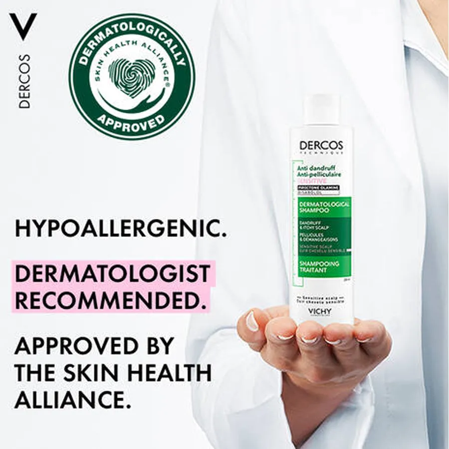 Vichy Dercos Anti-Dandruff Shampoo for Sensitive   Dry Hair & Scalp 200ml