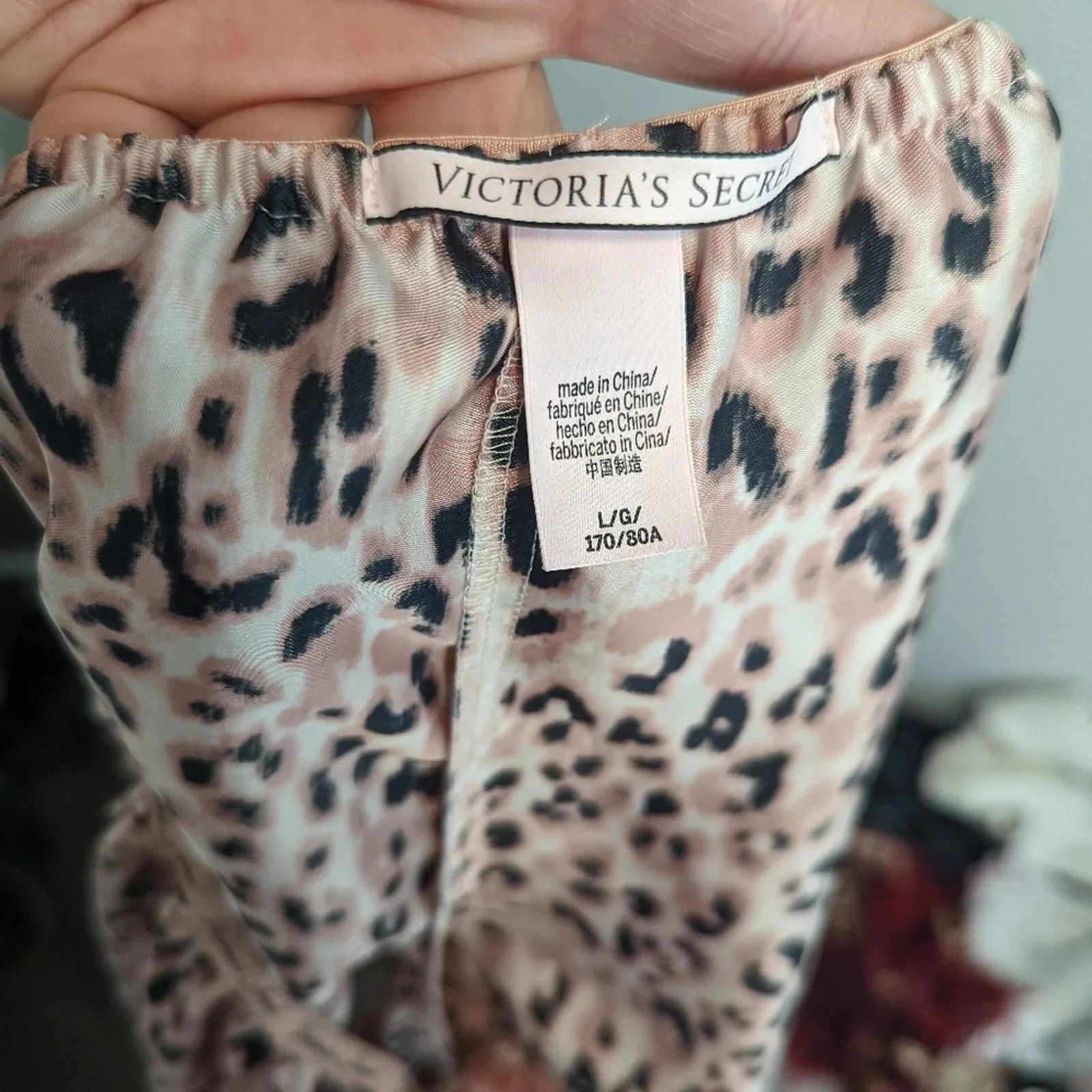 Victoria's Secret Silky Animal Print Sleep Shorts L