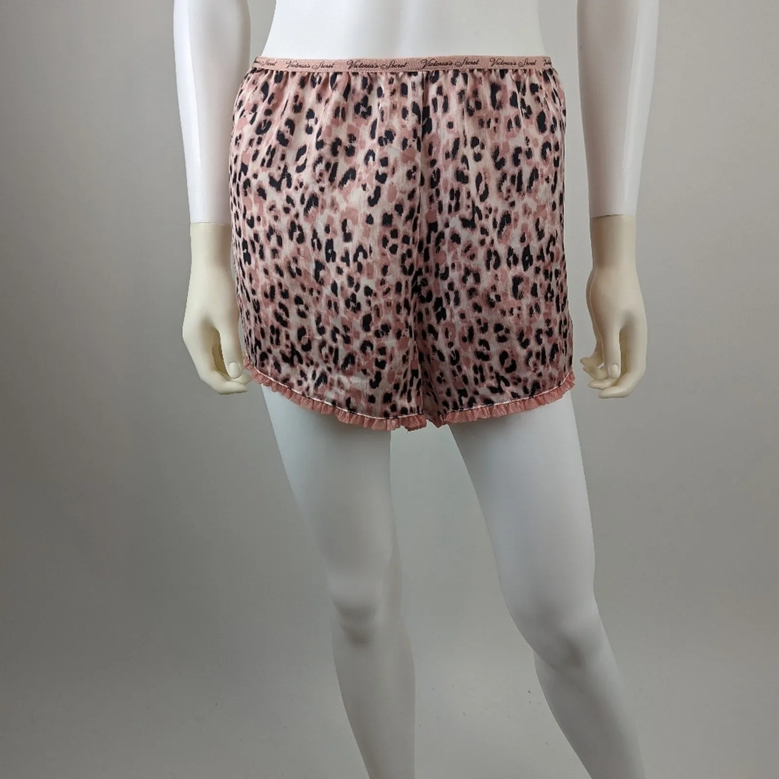 Victoria's Secret Silky Animal Print Sleep Shorts L